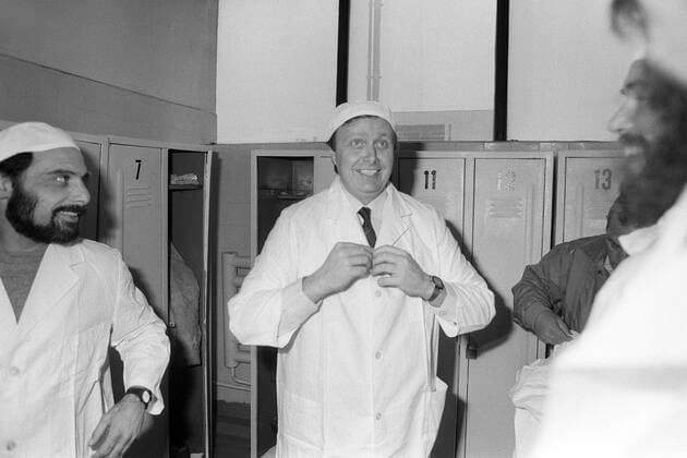 Klaus-Dieter Feige (Mitte, Deutschland Bündnis90 Die Grünen) besichtigt das Atomkraftwerk Kosloduj in Bulgarien