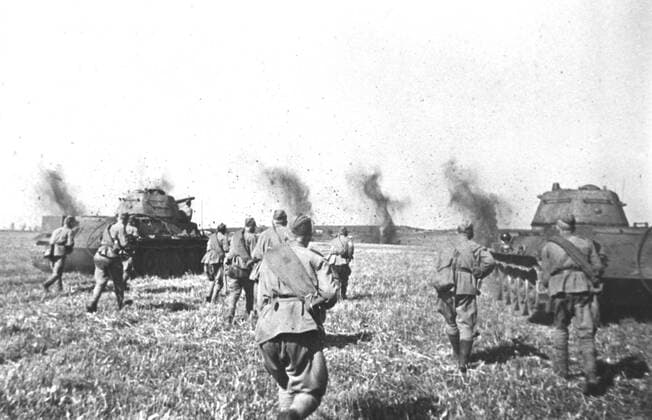 The Kursk battle in the region of the village Prokhorovka during World War II  182146