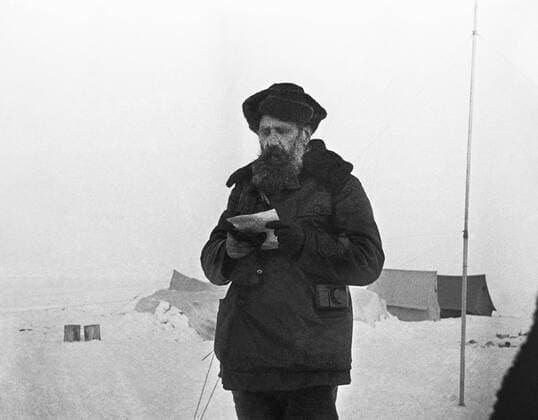 Soviet explorer and scientist Otto Schmidt, 1931.  507127