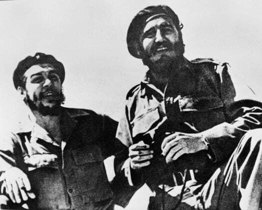 File picture of Cuban revolutionaries Fidel Castro (right) and Che Guevara. On July 26th 1953 a group of young rebels led by Fidel Castro attacked Moncada caserns in Santiago-de-Cuba and Carlos Manuel de Sespedes casern in Bayamo. The attack marked the beginning of the guerrila war against the regime of Fuljencio Batista which ended with the victory of revolution on January the 1st 1959.  97205