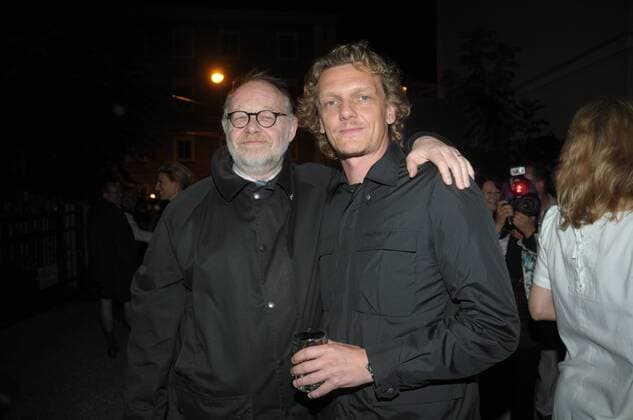 2010 - Jürgen Flimm (li.), Thomas Oberender; Jedermann-Premiere im Rahmen der Salzburger Festspiele, Premierenfeier im Krimpelstätter