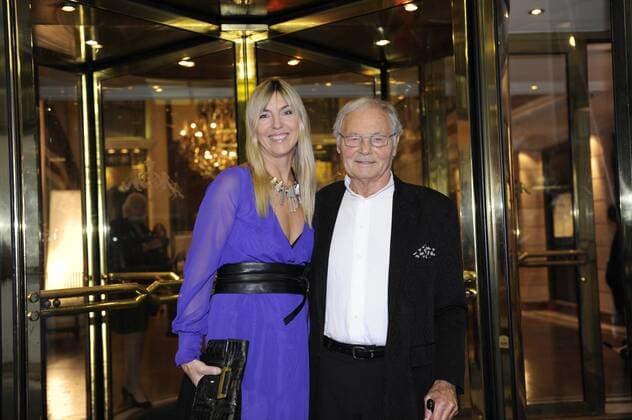 Harry Valerien mit Tochter Tanja anlässlich der Munich Fashion Opening Show (Show mit Kreationen von Susanne Wiebe) im Bayerischen Hof München