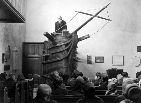 KPA50873.jpg MOBY DICK Moby Dick USA 1956 John Huston Szene aus Moby Dick UnitedArchives50873