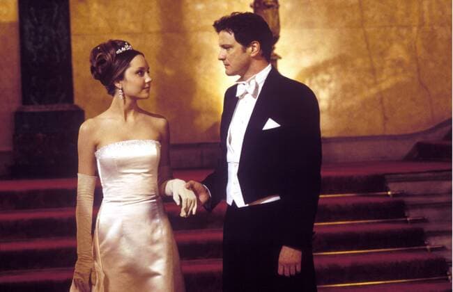 KPA60005.jpg WAS MÄDCHEN WOLLEN What a Girl Wants USA 2003 Dennie Gordon Szene mit Daphne Reynolds (AMANDA BYNES) und Henry Dashwood (COLIN FIRTH) UnitedArchives60005