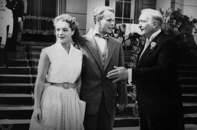 KPA90146.jpg DER LETZTE MANN Deutschland 1955 Harald Braun ROMY SCHNEIDER, MICHAEL HELTAU, HANS ALBERS am Set. B260178 rights=RM UnitedArchives90146