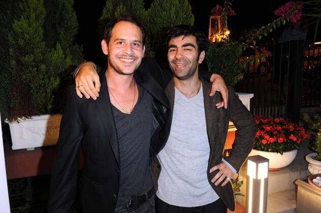 Schauspieler Moritz Bleibtreu (L) und Regisseur Fatih Akin bei dem Empfang der Filmstiftung Nordrhein Westfalen am 5.9.2010 im Rahmen der 67. Internationalen Filmfestspiele von Venedig 