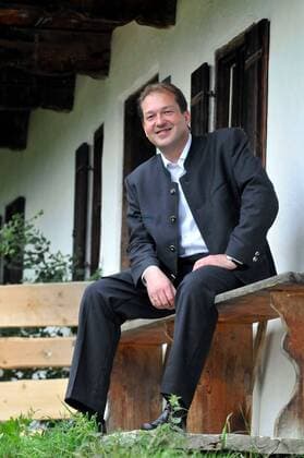 Interview mit Alexander Dobrindt, CSU, im Museumsdorf bei Murnau, Bayern Freilichtmuseum Glentleiten 05.08.2010
