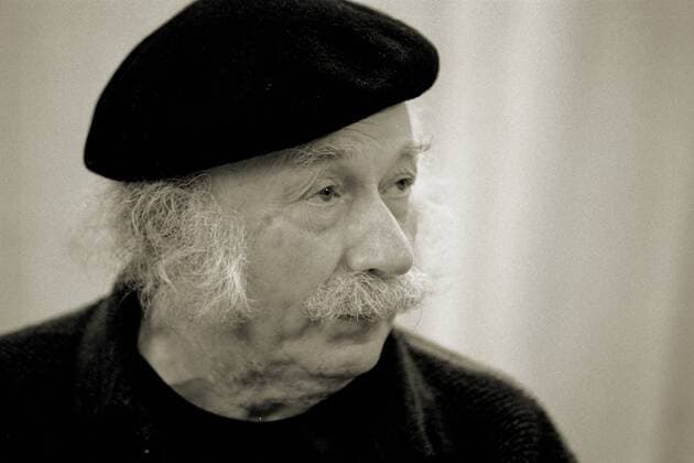 Literaturwerkstatt Berlin Edgar Hilsenrath in der Literaturwerkstatt Berlin-Pankow beim Kolloquium: Antifaschismus als Glaube, Theorie und Tat. Verpflichtender Kulturbegriff und ortloser Mythos? VII am 29.05.1995.