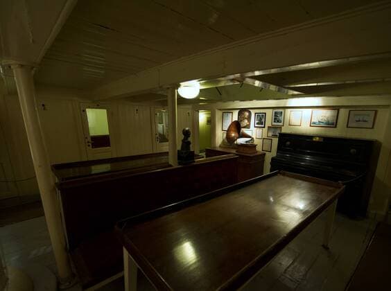 Oslo, Norwegen. FRAM-Museum - An Bord der FRAM, dem Forschungsschiff von Fridjof NANSEN und Roald AMUNDSEN