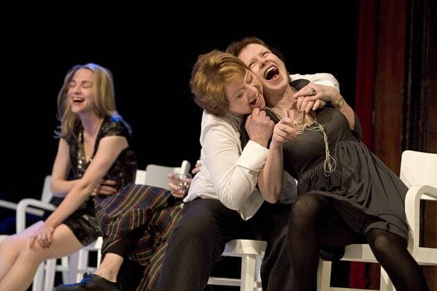 drama-berlin.de 29.10.2010 Renaissance-Theater Berlin Blütenträume (von Lutz Hübner), Regie und Kostüme: Torsten Fischer, Bühne: Vasilis Triantafillopoulos, Premiere am 24.11.2010. Szene mit Anika Mauer, Imogen Kogge und Renate Krößner. Renaissance-Theater Berlin Blütenträume by Lutz Hübner, directed by Torsten Fischer, stage design Torsten Fischer, costumes design Vasilis Triantafillopoulos, opening november 24, 2010. Scene with Anika Mauer, Imogen Kogge and Renate Krößner. ©xFreese drama-berlin.de