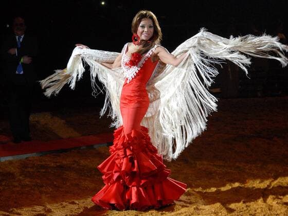 LaToya Jackson has visited SICAB in Sevilla. In the pic: LaToya Jackson Leandro 