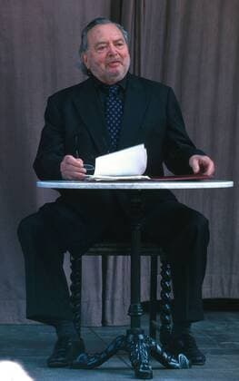 Will Quadflieg , Schauspieler , Autor , Lesung in Bad Vilbel , 20.07.1997