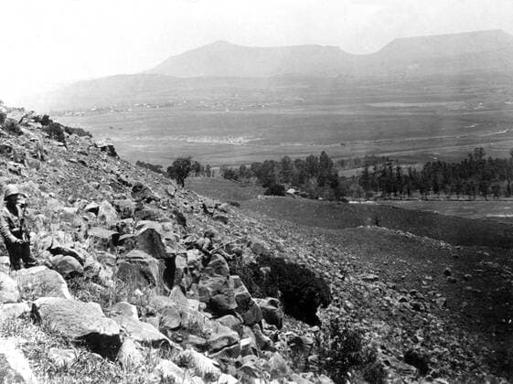 The Anglo-Boer War SOUTH AFRICA: Boer War. Slopes of Talana Hill. Gallo0000130684