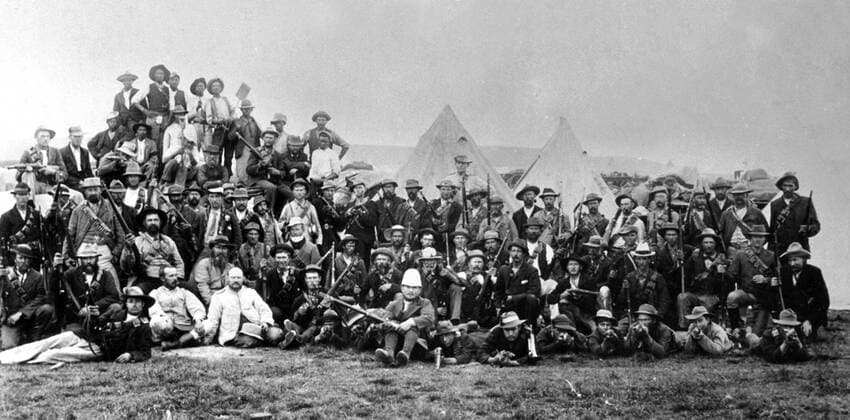 The Anglo-Boer War SOUTH AFRICA: Boer War. Koch s Johannesburg Commando at Elandslaagte. Gallo995047