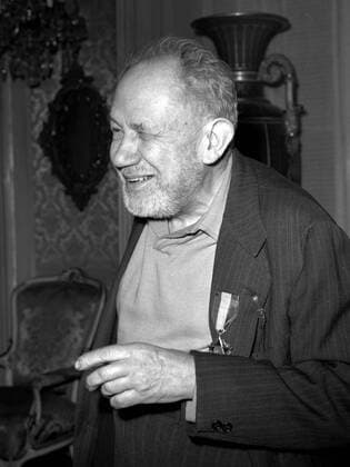 World famous Czech photographer Josef Sudek celebrates 70th birthday at his home in Prague, Czechoslovakia 1966. (CTKxPhotox xKarelxMevald)  CTKPhoto00204342