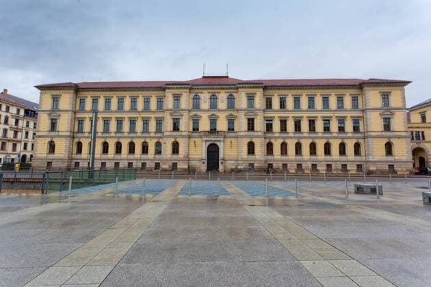Landgericht Leipzig, Hauptgebäude. Sitz des Verfassungsgerichtshofs des Freistaates Sachsen