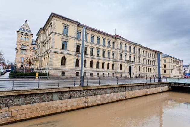 Landgericht Leipzig, Hauptgebäude. Sitz des Verfassungsgerichtshofs des Freistaates Sachsen
