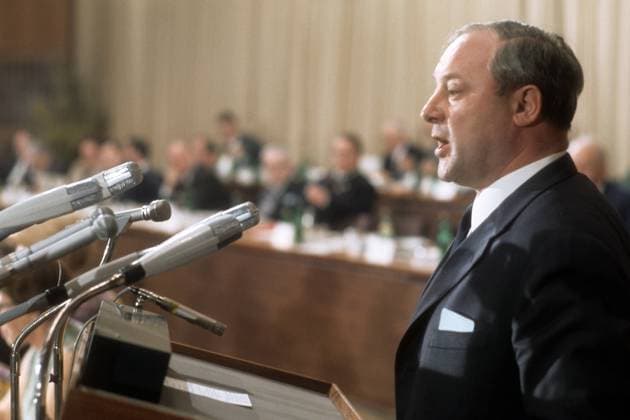 Verteidigungsminister Georg Leber (BRD SPD)