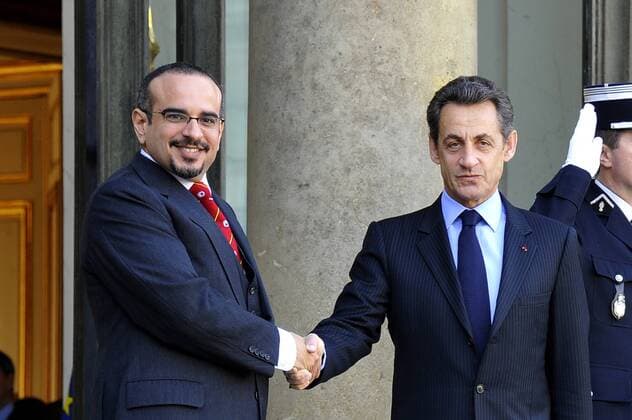 PARIS : Treffen zwischen Präsident NICOLAS SARKOZY (FRA) und H.H. Scheich Salman bin Hamad bin Isa Al-Khalifa (L), Kronprinz von Bahrain 