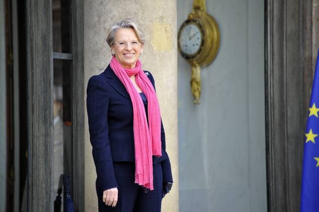 Außenministerin MICHELE ALLIOT MARIE nach einem Treffen im Elysee-Palast in Paris. 