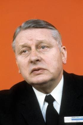 Bundesbauminister Lauritz Lauritzen (BRD SPD-Spitzenkandidat Schleswig Holstein)