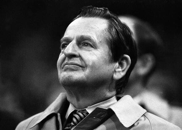 Ministerpräsident Olof Palme (Schweden SAP) in Göteborg.  - KP031002