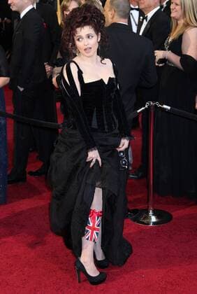 Helena Bonham Carter arrives on the red carpet for the 83rd annual Academy Awards at the Kodak Theater in Hollywood on February 27, 2011.  LAP20110227346