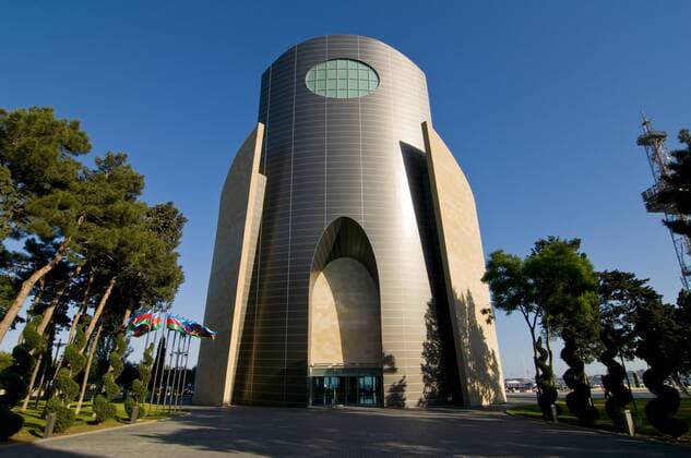 Modernes Gebäude, Baku, Aserbaidschan, Vorderasien iblrun01855809