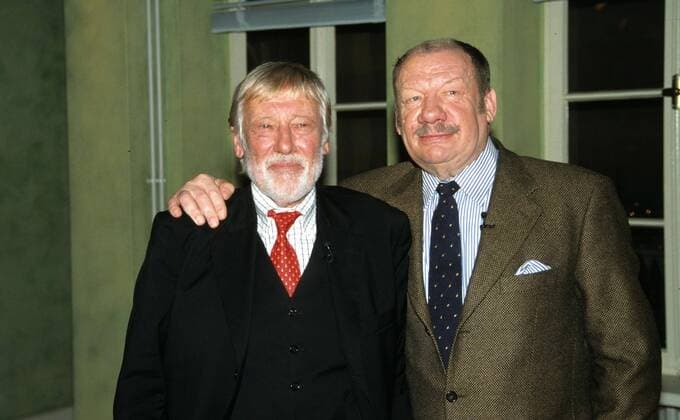 Dietmar SCHÖNHERR und Wolfgang VÖLZ - die beiden Schauspieler sind seit über 35 Jahren innig befreundet - 5 2002