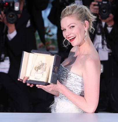 Kirsten Dunst arrives at the award photocall after receiving the Best Actress prize for her role in the film Melancholia during the 64th annual Cannes International Film Festival in Cannes, France on May 22, 2011.  CAN20110522726
