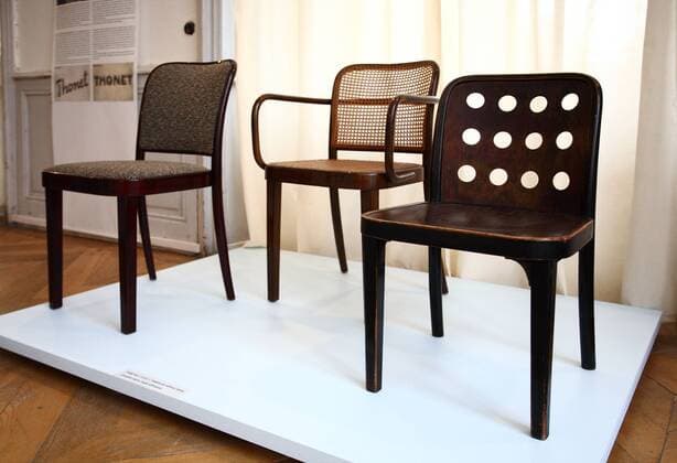 Designklassiker von Michael Thonet Exhibition of TON bentwood furniture at the Castle Bystrice pod Hostynem in Kromeriz.TON is the oldest producer of bentwood furniture in the world and specializes in the production of chairs and tables. The history of the company dates back to 1861, when Michael Thonet laid the foundation stone of the original Thonet factory in Bystrice pod Hostynem. (CTKxPhoto JosefxOmelka)  CTKPhoto84201106050339101