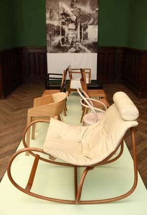 Designklassiker von Michael Thonet Exhibition of TON bentwood furniture at the Castle Bystrice pod Hostynem in Kromeriz.TON is the oldest producer of bentwood furniture in the world and specializes in the production of chairs and tables. The history of the company dates back to 1861, when Michael Thonet laid the foundation stone of the original Thonet factory in Bystrice pod Hostynem. (CTKxPhoto JosefxOmelka)  CTKPhoto87201106050338401