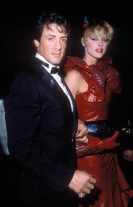 Sylvester Stallone mit Ehefrau Brigitte Nielsen !AUFNAHMEDATUM GESCHÄTZT! 