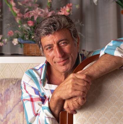 Tony Bennett, Aug 1990 : Portrait of Tony Bennett, Tokyo. Japan.  (abdb001090)