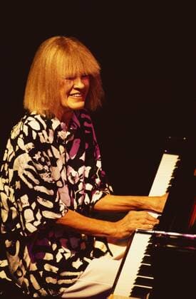 Carla Bley, Undated : Carla Bley performing at Sweet Basil 139, Japan.  (abdb001391)