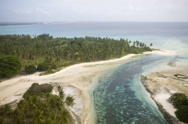 Luftaufnahme der Marshall Inseln, Marschallinseln, Ailinglaplap Atoll, Mikronesien, Pazifik Aerial View of Marshal Islands, Marshall Islands, Ailinglaplap Atoll, Micronesia, Pacific Ocean Highlight !DATUM GESCHÄTZT! 