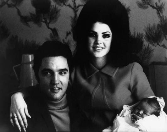 Elvis Presley and Priscilla Mono Print UnitedArchives1155271