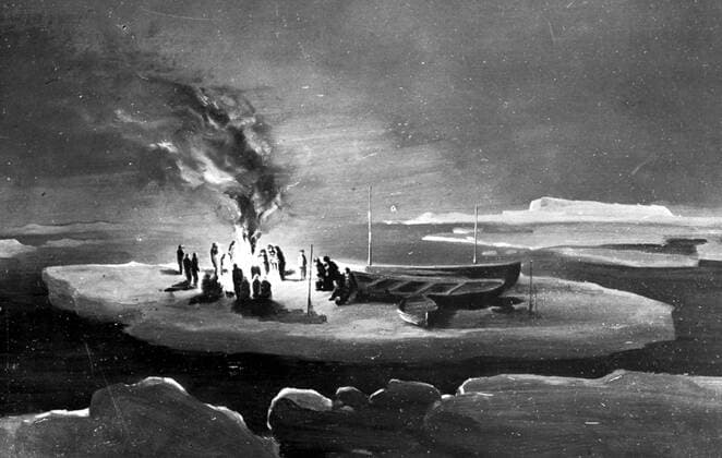 Shackleton Exploration 1914-16. Captain Sir Ernest Henry Shackleton (1874-1922) was an Anglo-Irish explorer, now chiefly remembered for his Antarctic expedition of 1914-1916 in the ship Endurance. Local Caption Exploration 1 Mono Print UnitedArchives0541974