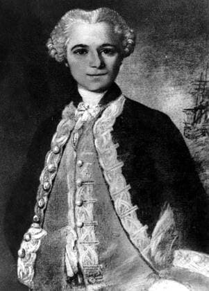 Yves-Joseph de Kerguelen-Trémarec (1734-1797) was a French explorer. In 1772, he sailed to the Antarctic, in search of the fabled Terra Australis, where he discovered the Kerguelen Islands and took possession of various territories for France. Antarctica: The Last Continent by Ian Cameron, page 30. Local Caption Mono Print UnitedArchives0649151