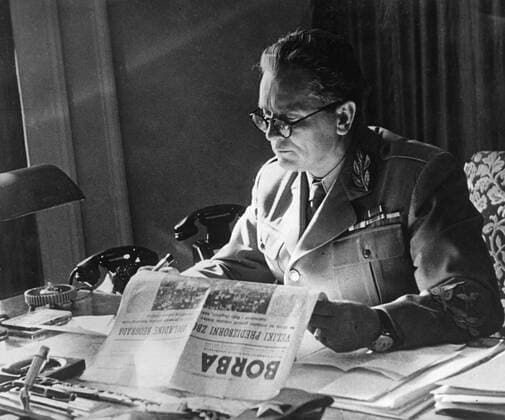 Marshal Josip Broz Tito Mono Print UnitedArchives1226779