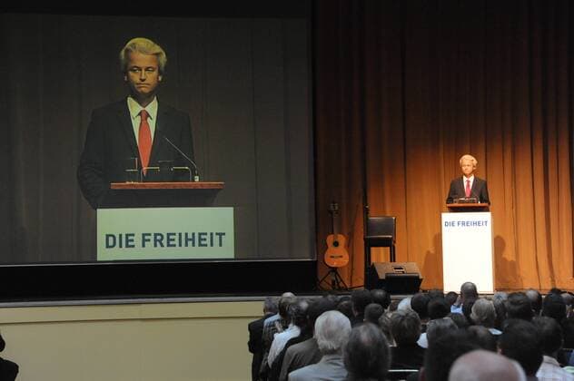 Wahlkampf-Veranstaltung der Partei Die Freiheit Geert Wilders Hotel Maritim Berlin