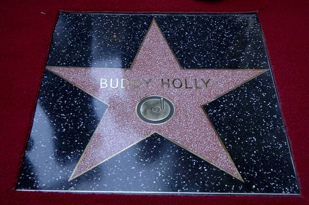 Buddy Holly star BUDDY HOLLY HONORED WITH THE 2447TH STAR ON THE HOLLYWOOD WALK OF FAME Hollywood  Patrick Rideaux PicturePerfect