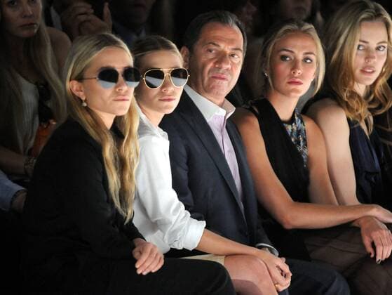 Mary Kate Olsen and Ashley Olsen and Alec Gore and Beth Whitson and Melissa George J MENDEL RUNWAY SHOW AT NEW YORK CITY FASHION WEEK New York  NYPixs Picture Perfect