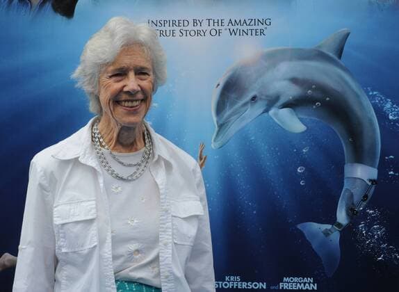 Frances Sternhagen, a cast member in the motion picture family drama Dolphin Tale , attends the premiere of the film in Los Angeles on September 17, 2011.  LAP2011091703
