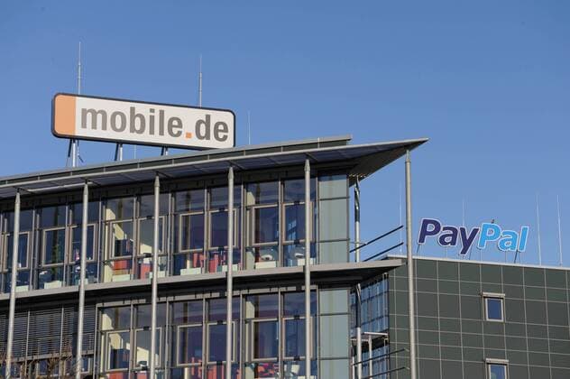 Die Deutschland - Zentrale von mobile.de und PayPal in Kleinmachnow - Dreilinden, bei Berlin