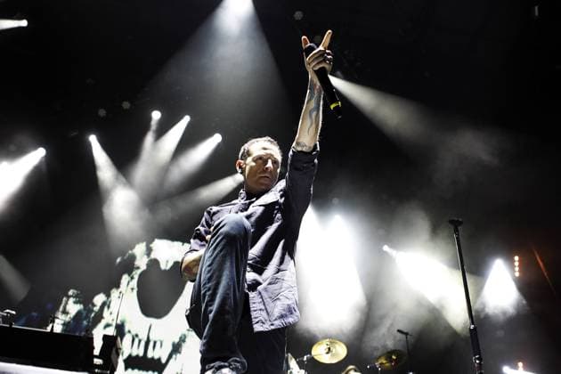 Veranstaltung, Musik, Konzert Auftritt, Linkin Park während ihrer Tour in der Hamburger o2 World