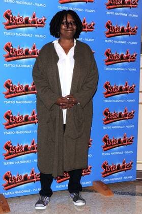 Whoopi Goldberg PRESS CONFERENCE FOR THE MUSICAL SISTERS ACT AT GRAND HOTEL - NO ITALIAN SALES Milan  PMF PicturePerfect