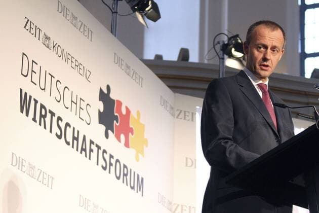 Zeit Konferenz Deutsches Wirtschaftsforum im Michel, Hamburg Friedrich Merz