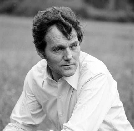 Harald Leipnitz (Schauspieler) 1968 teu Harald Leipnitz ca. 1968 Deutschland deutsch Deutscher Mann Schauspiel Film TV Fernsehen german actor Portrait draußen neutral exklusiv sw !AUFNAHMEDATUM GESCHÄTZT!