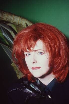 Maggie Reilly 03 92 teu Frau Gesang Musik Pop England rothaarig leger hoch Portrait neutral